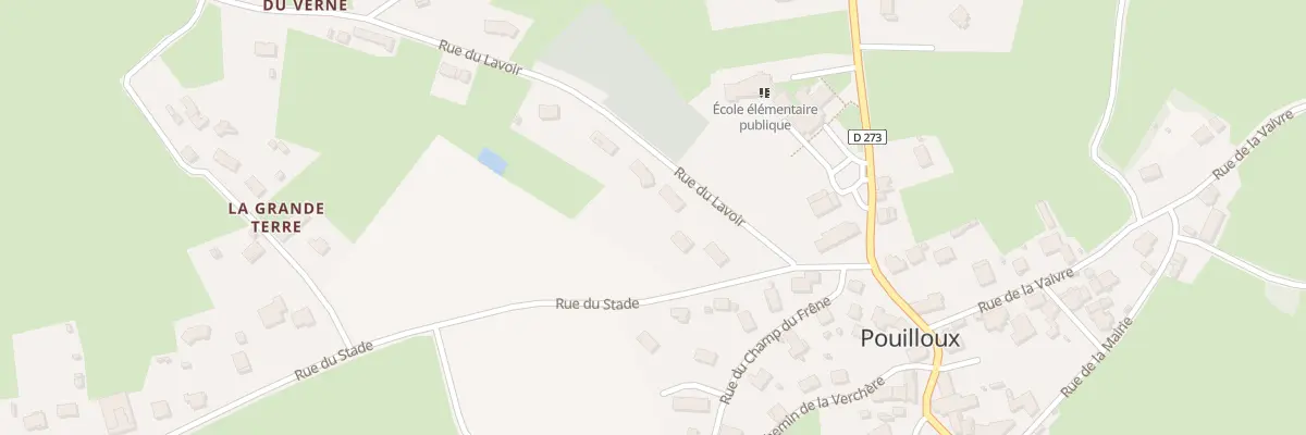 Plan du 3 Rue du Lavoir à Pouilloux