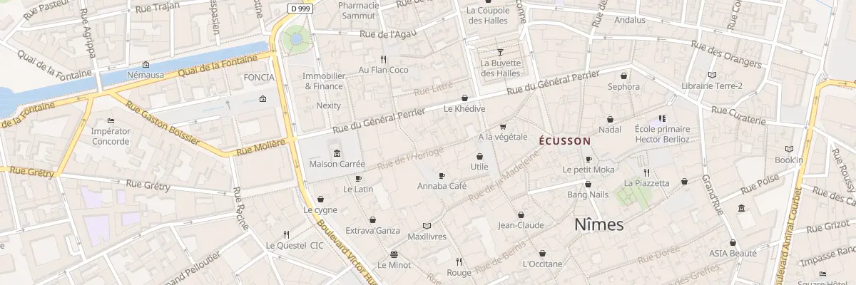 Plan du 16 Rue de l’Horloge à Nîmes
