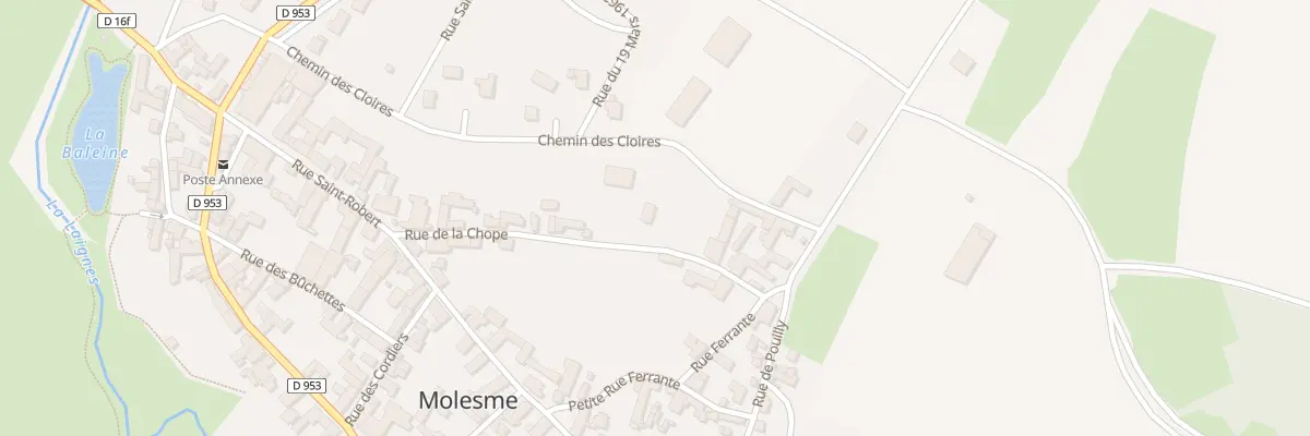 Plan du 14 Rue de la Chope à Molesme