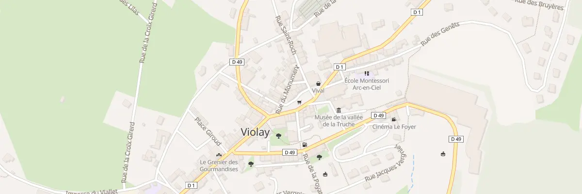 Plan du 5421 Le Bourg-Ouest à Violay