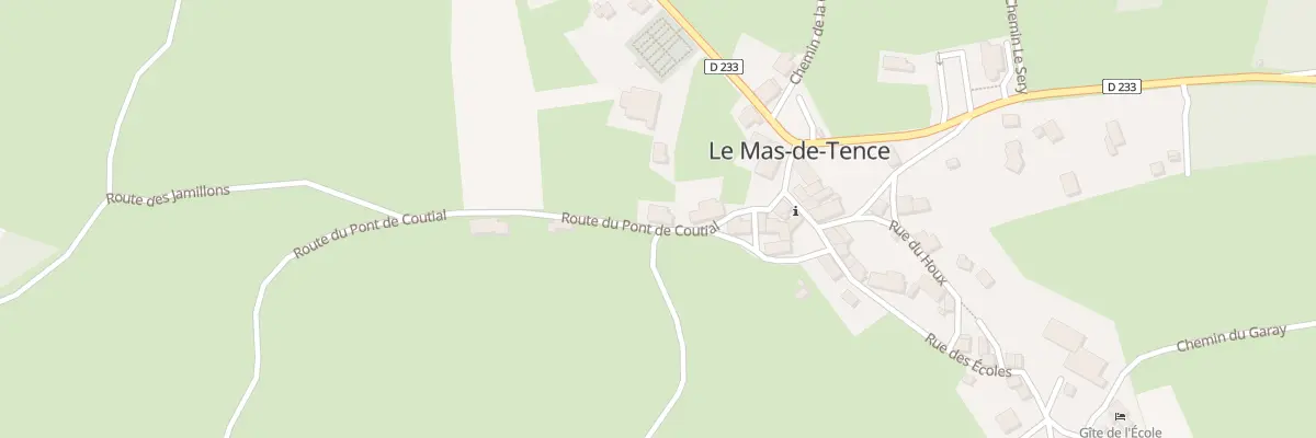 Plan du 74 Rte du Pont de Coutial au Mas-de-Tence