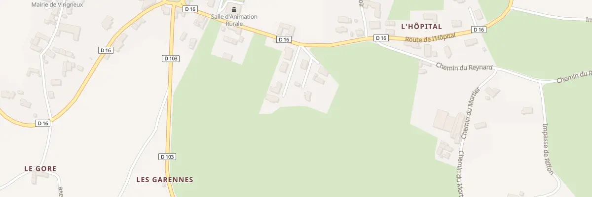 Plan du 224 Rte de l’Hôpital à Virigneux