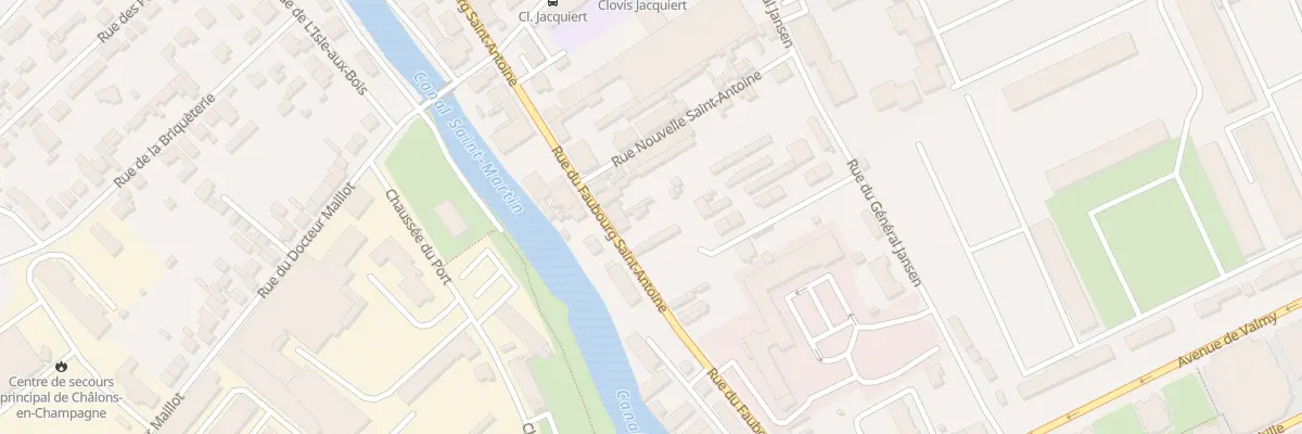 Plan du 42 Rue du Fbg Saint Antoine à Châlons-en-Champagne