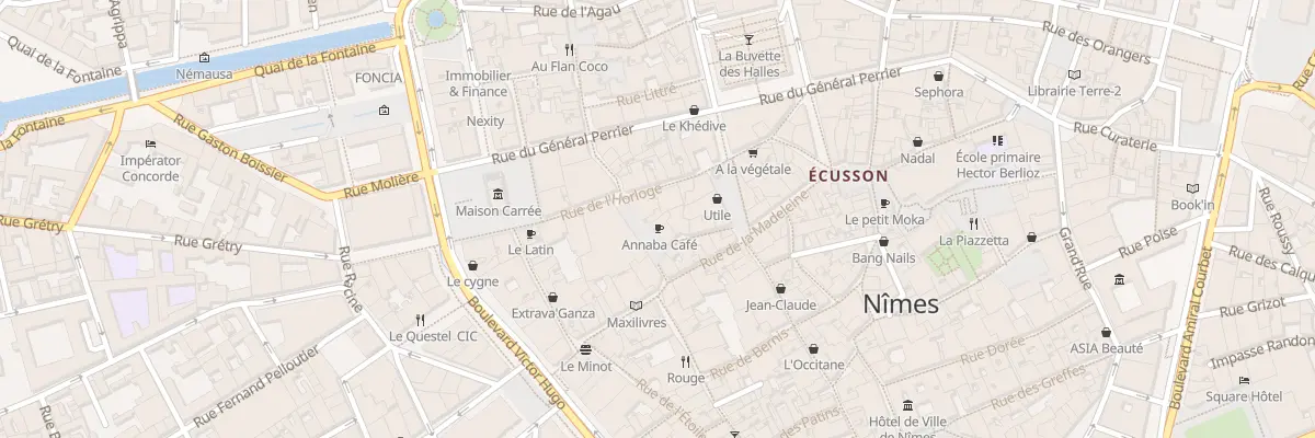 Plan du 6 Pl de la Calade à Nîmes