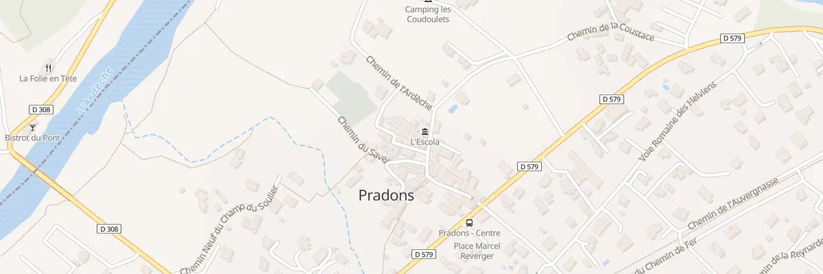 Plan du 60 Rue de la Brassiere à Pradons
