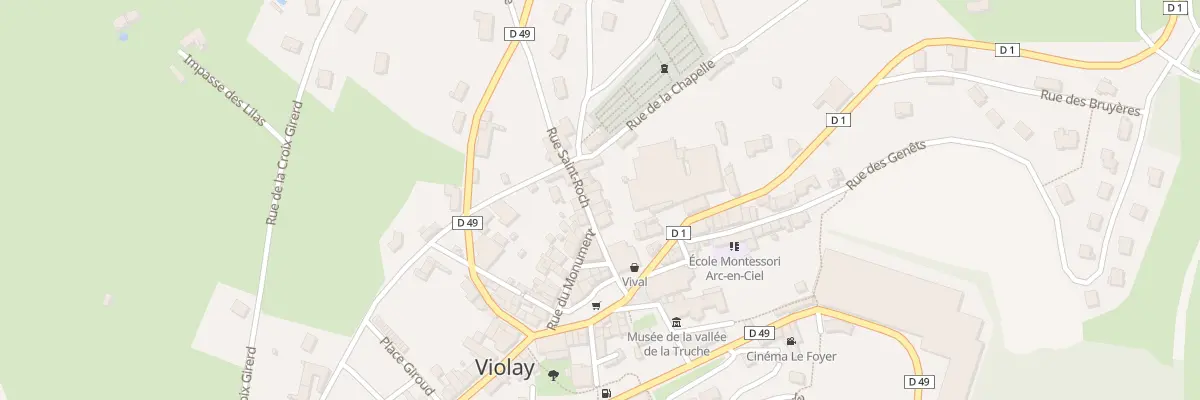 Plan du 5370 Le Bourg Nord à Violay
