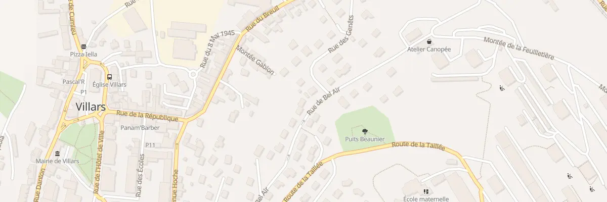 Plan du 31 Rue de Bel Air à Villars