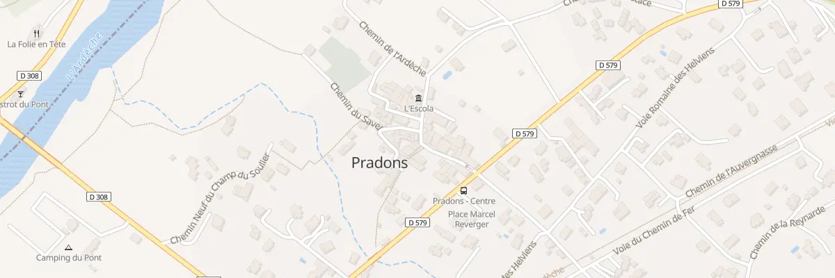 Plan du 15 Rue de la Brassiere à Pradons