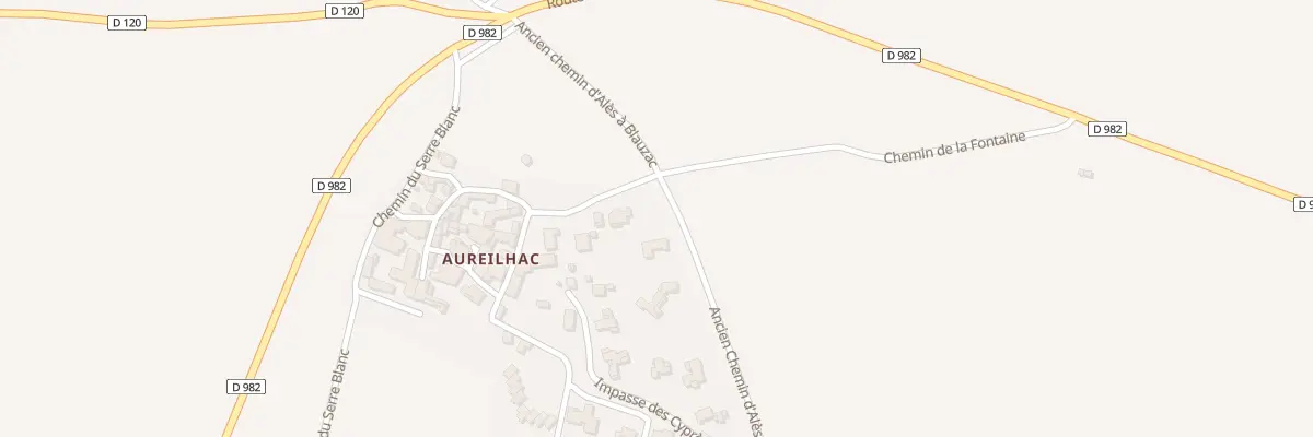 Plan du 1A Ach d’Ales A Blauzac à Arpaillargues-et-Aureillac