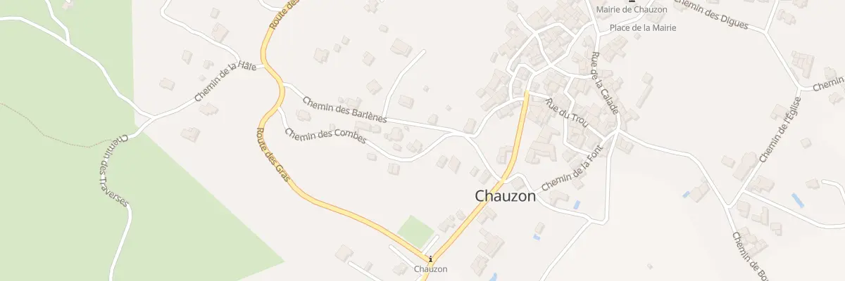 Plan du 170 Che des Combes à Chauzon