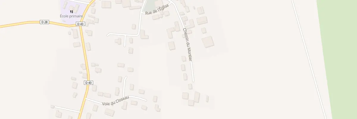 Plan du 6 Che du Montier à Briel-sur-Barse