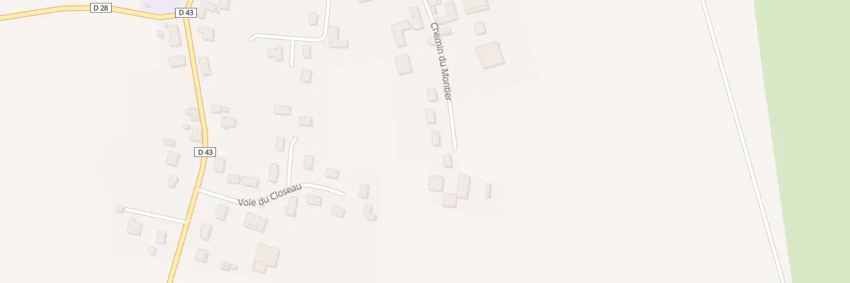 Plan du 10 Che du Montier à Briel-sur-Barse
