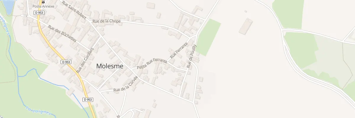 Plan du 5 Rue Ferrante à Molesme