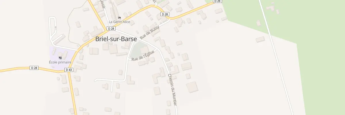 Plan du 5 Che du Montier à Briel-sur-Barse