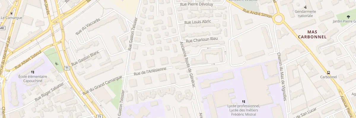 Plan du 326 Ancienne-Route de Générac à Nîmes