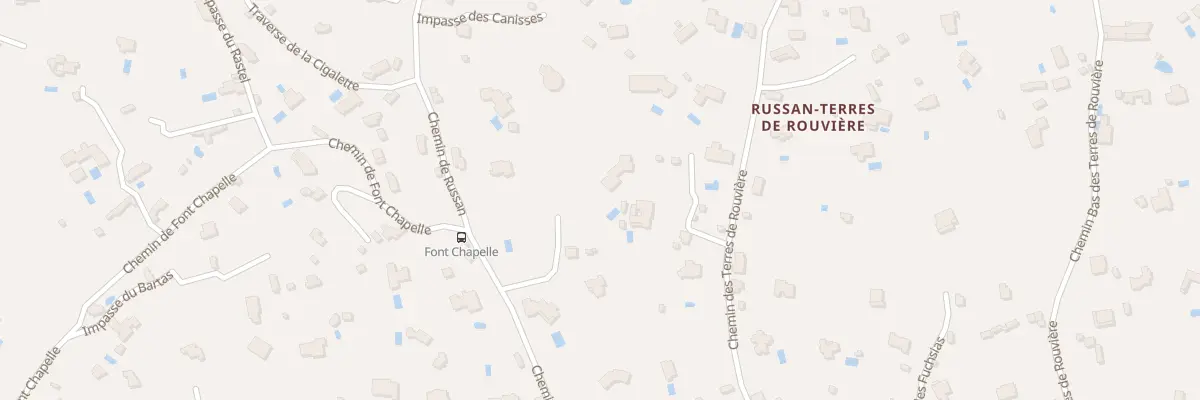Plan du 9038 Che de Russan à Nîmes