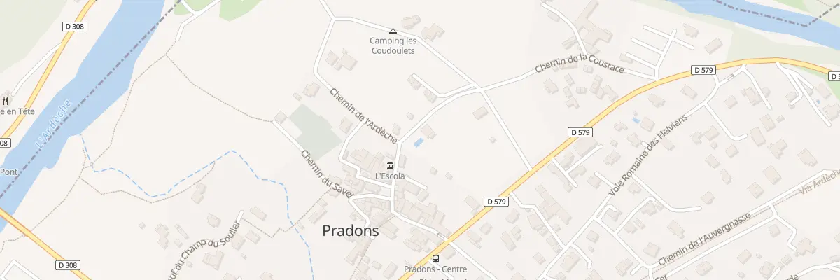 Plan du 50 Rue de l’Ecole à Pradons