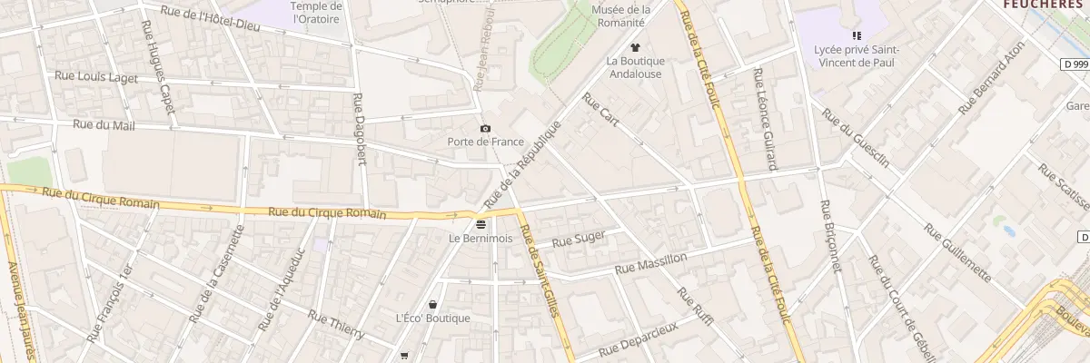 Plan du 21 Rue de la République à Nîmes