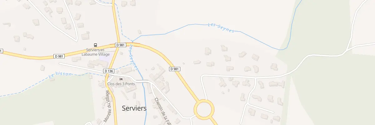 Plan du 1 Che de la Carcarie à Serviers-et-Labaume
