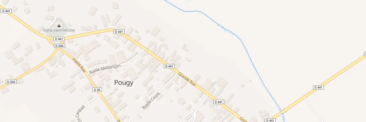 Plan du 35 Rue Grande Rue à Pougy