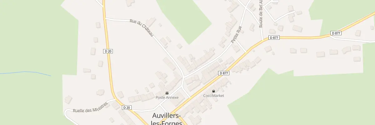 Plan du 3 Rue du Château à Auvillers-les-Forges