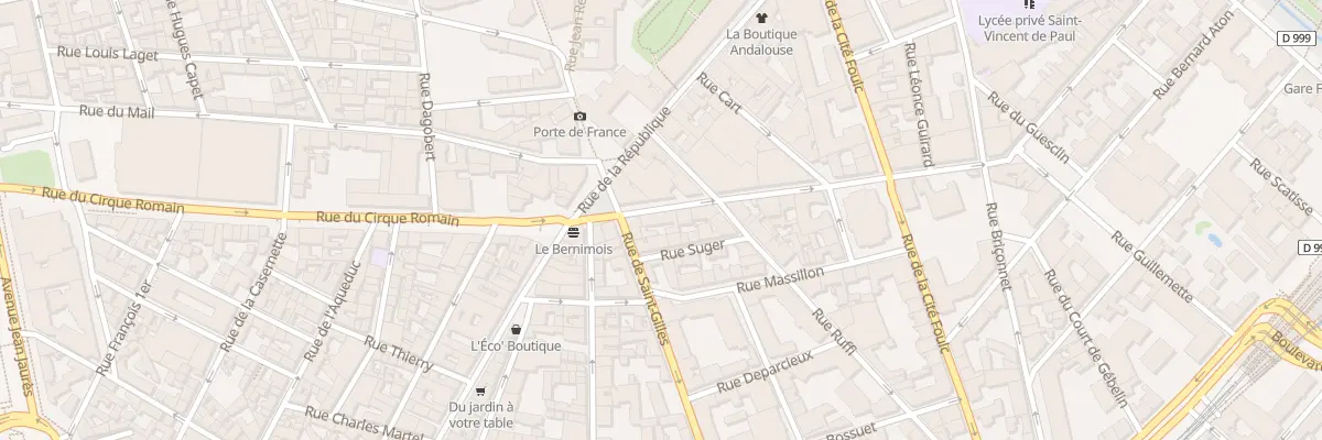 Plan du 23 Rue Bourdaloue à Nîmes