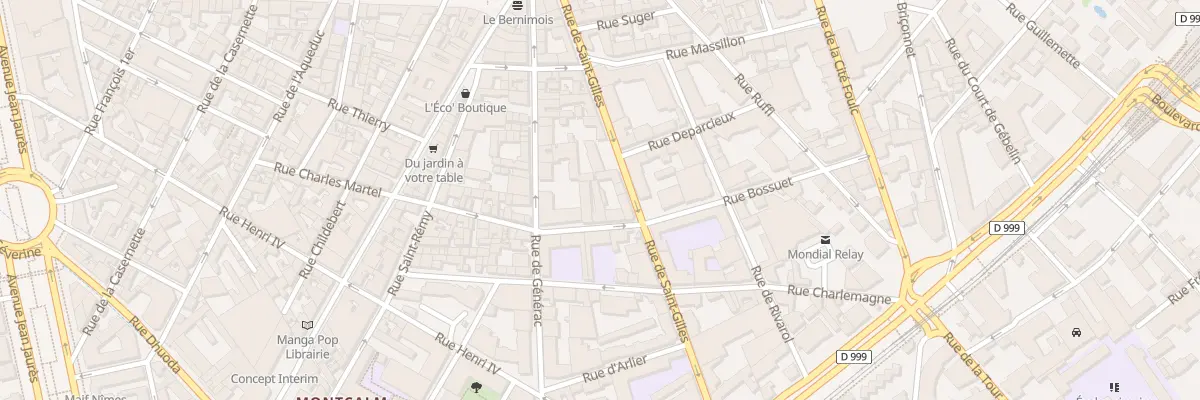 Plan du 38 Rue Charles Martel à Nîmes