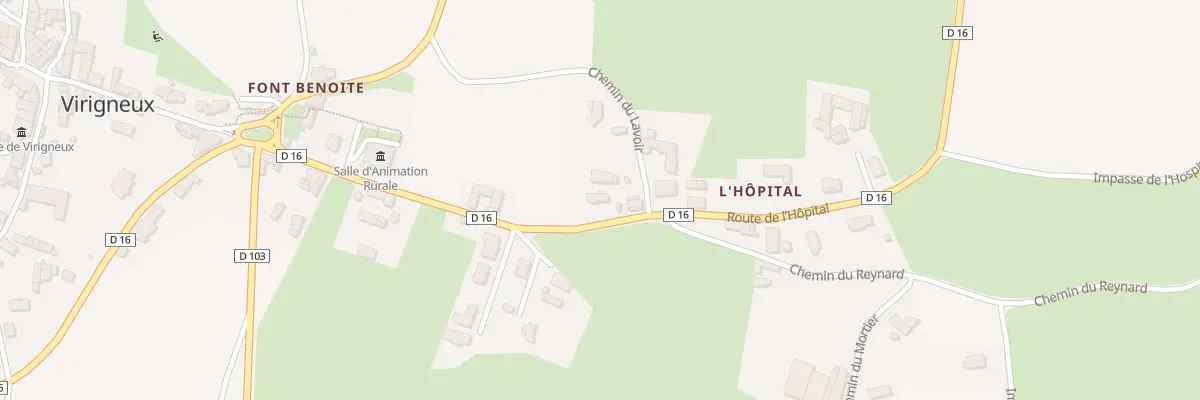 Plan du 5513 L’Hopital Ouest à Virigneux
