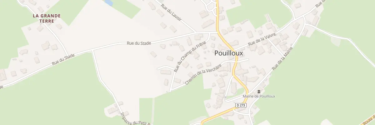 Plan du 7 Rue du Champ du Frêne à Pouilloux