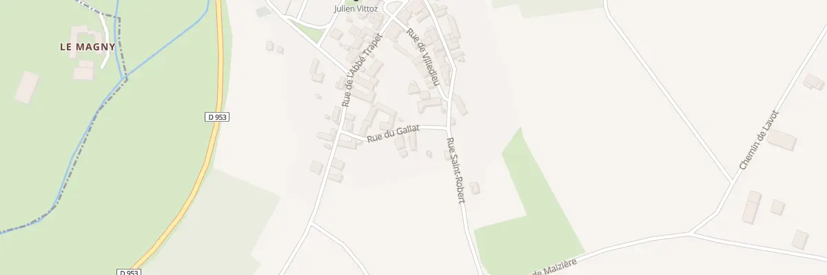 Plan du 2 Rue du Gallat à Molesme