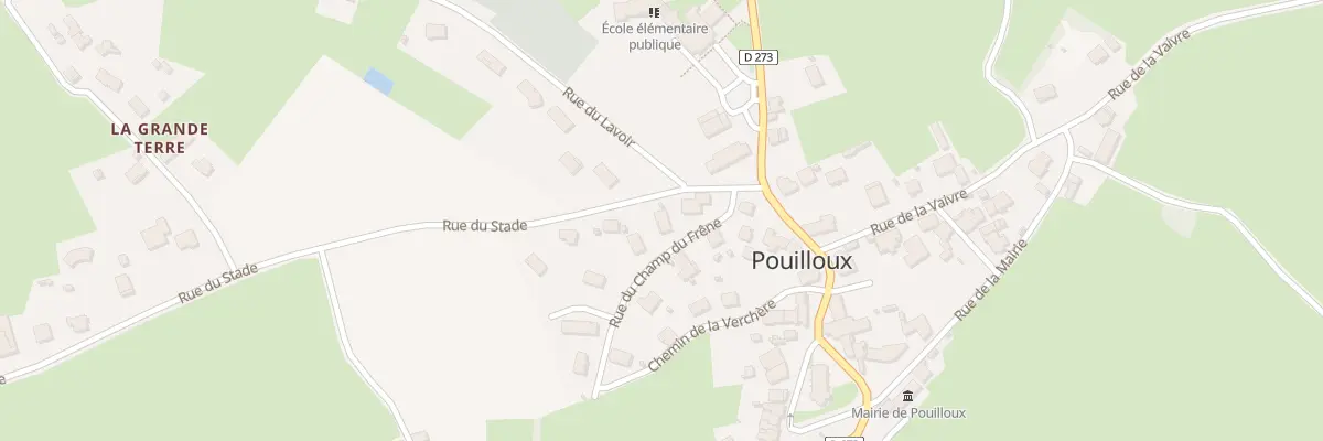 Plan du 6 Rue du Champ du Frêne à Pouilloux