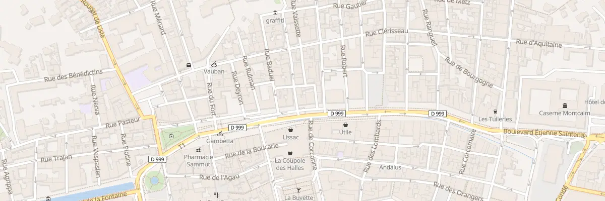 Plan du 13 Bd Gambetta à Nîmes