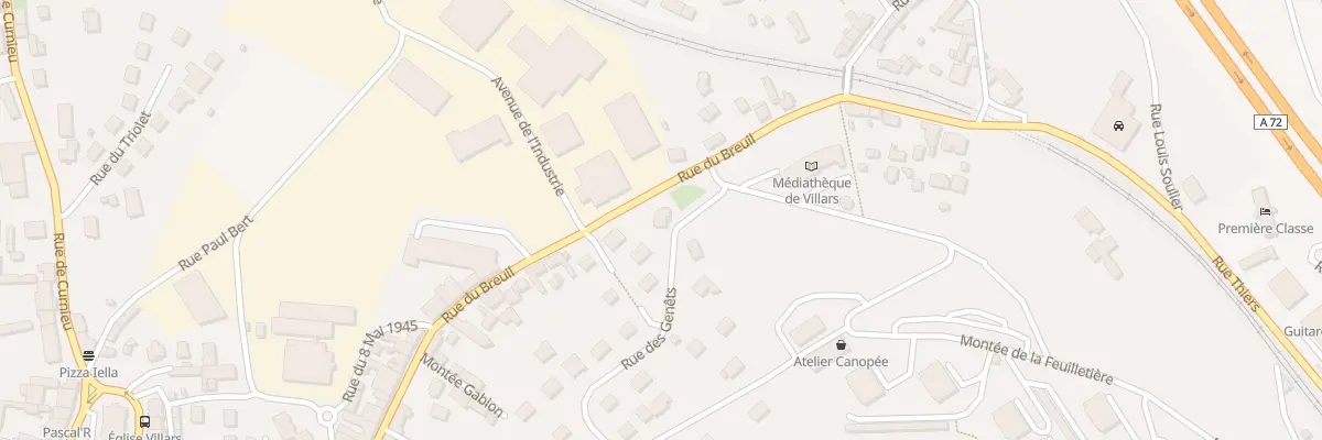 Plan du 2 Rue des Genêts à Villars