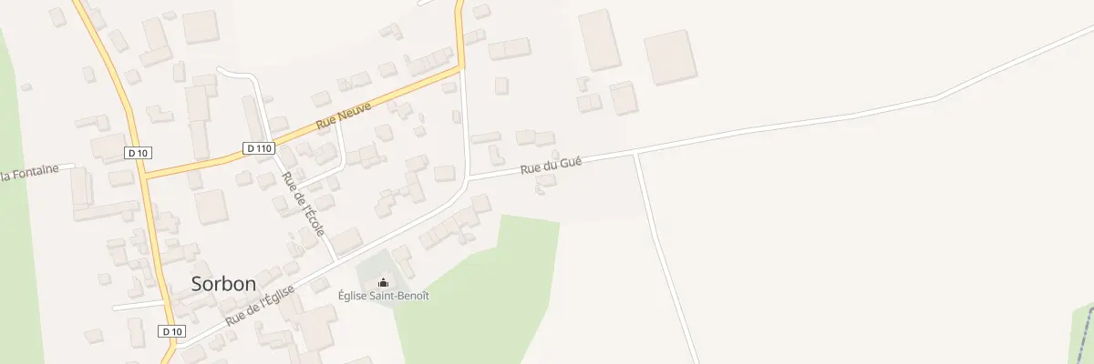 Plan du 1 Rue du Gué à Sorbon