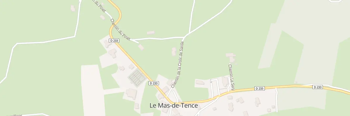 Plan du 215 Che de la Croix de Sarda au Mas-de-Tence