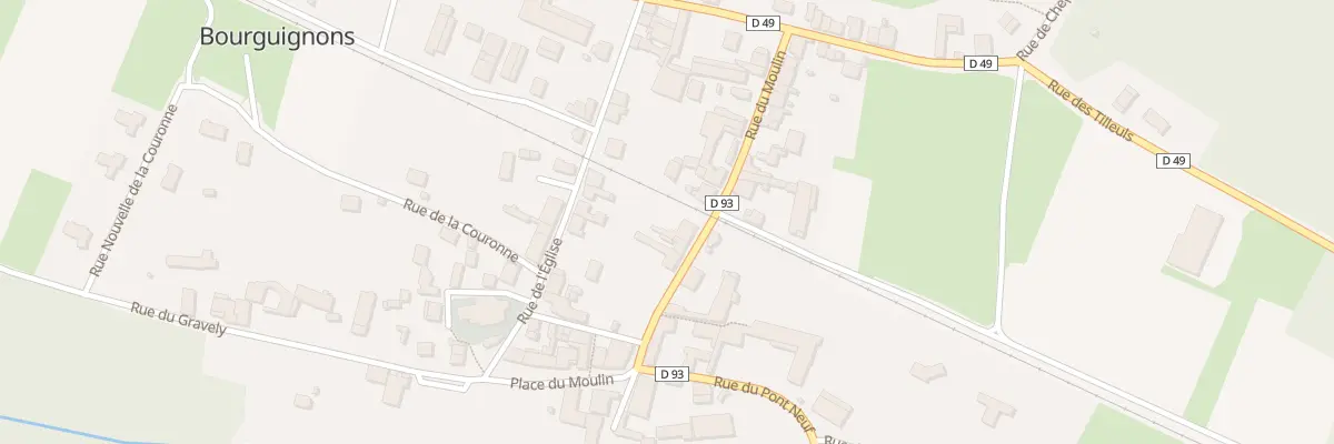 Plan du 5 Rue du Moulin à Bourguignons