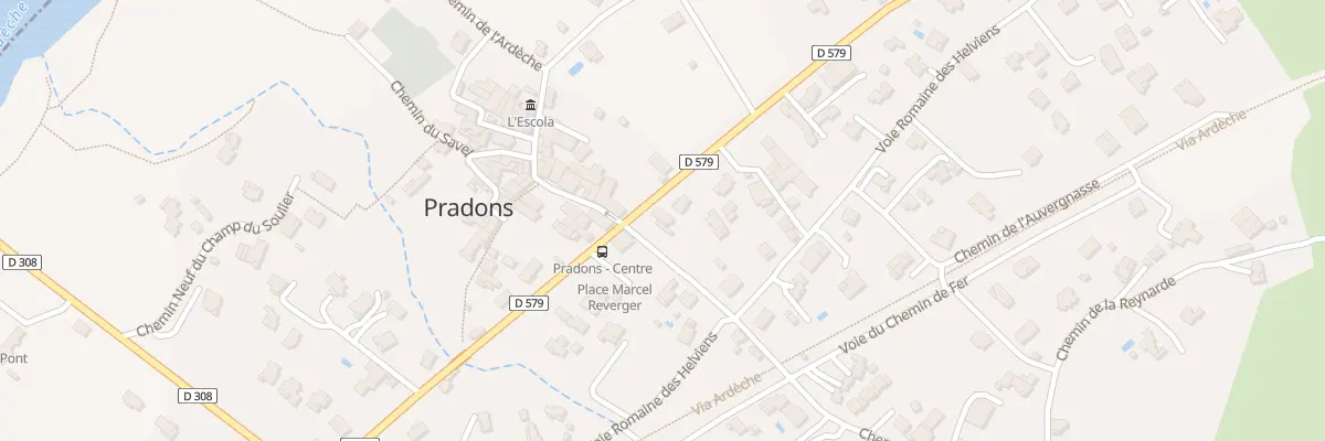 Plan du 5637 Le Village à Pradons