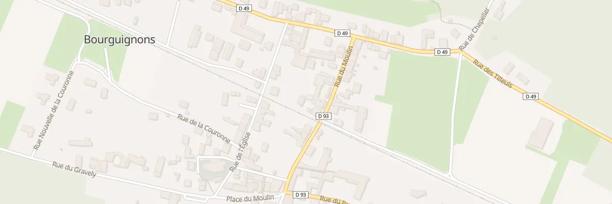 Plan du 9 Rue du Moulin à Bourguignons