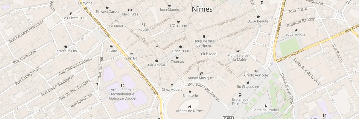 Plan du 7 Pl du Marché à Nîmes