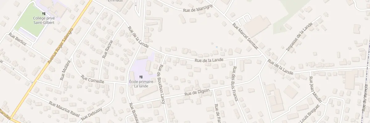 Plan du 14 Rue de la Lande à Montceau-les-Mines