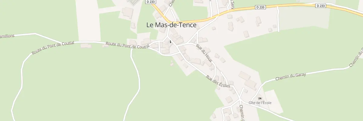 Plan du 5018 Le Bourg au Mas-de-Tence