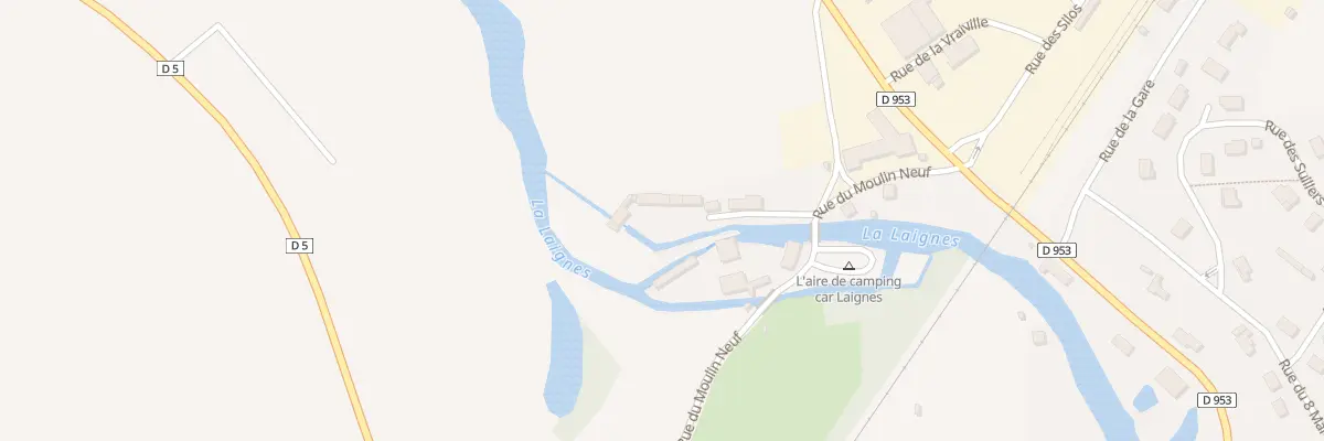 Plan du 3 Rue du Moulin Neuf à Laignes