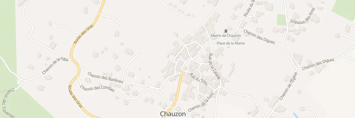 Plan du 95 Rue de la Chareyrade à Chauzon