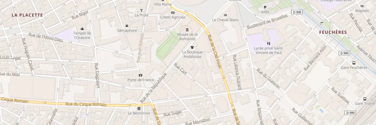 Plan du 9 Rue de la République à Nîmes