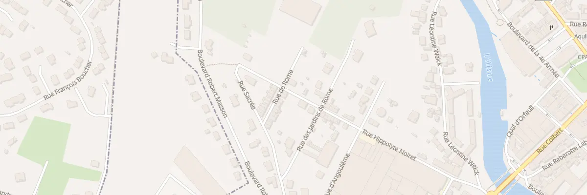 Plan du 1 Rue de Rome à Rethel