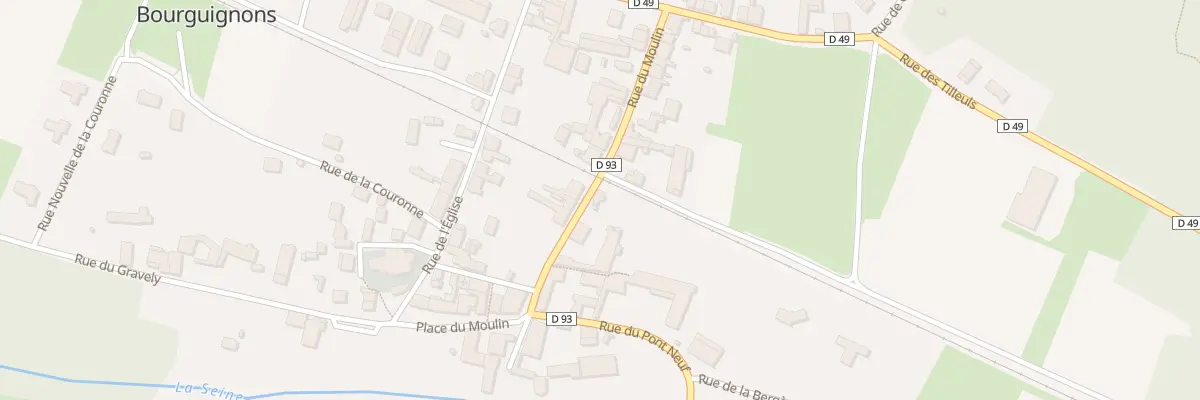 Plan du 6 Rue du Moulin à Bourguignons