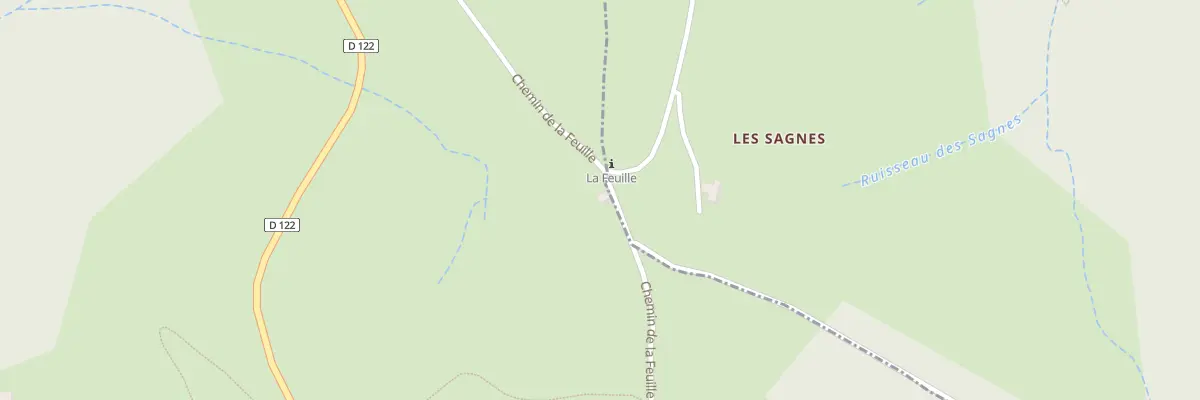 Plan du 972 Che de la Feuille à Mézilhac