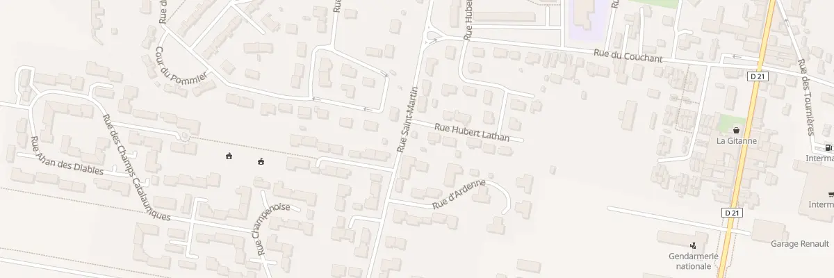 Plan du 23 Rue Saint-Martin à Mourmelon-le-Grand