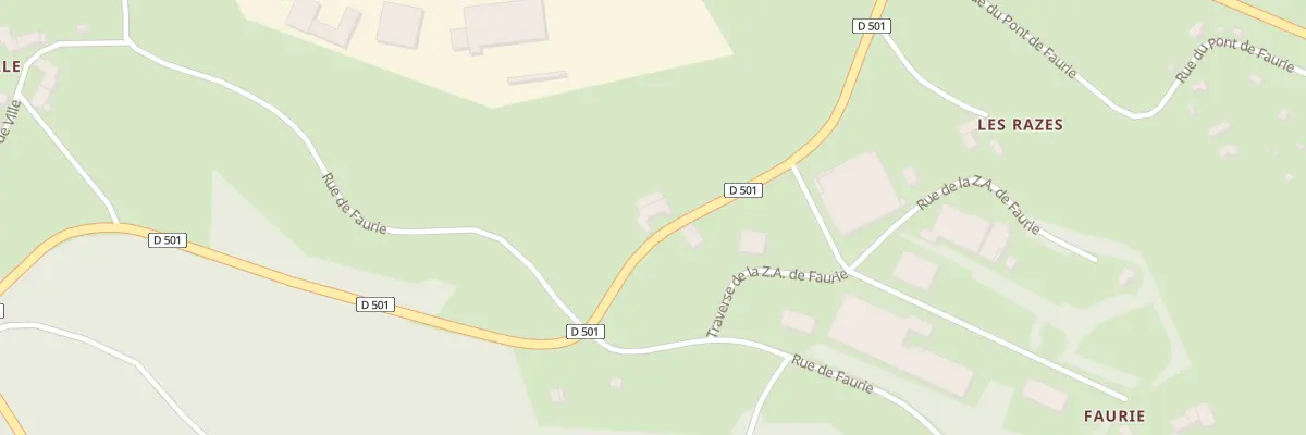 Plan du 5325 Rte Departementale 501 à Dunières