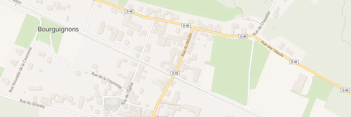 Plan du 11 Rue du Moulin à Bourguignons